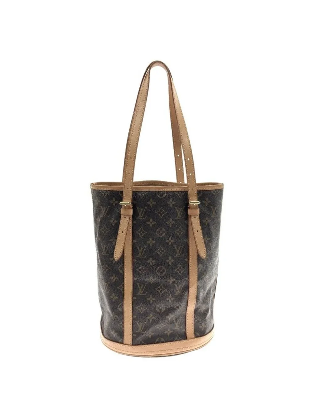 Louis Vuitton Monogram Bucket GM Shoulder Bag Brown